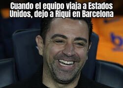 Enlace a Xavi le hizo el lío a Riqui