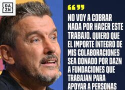 Enlace a El comentarista de LaLiga más solidario