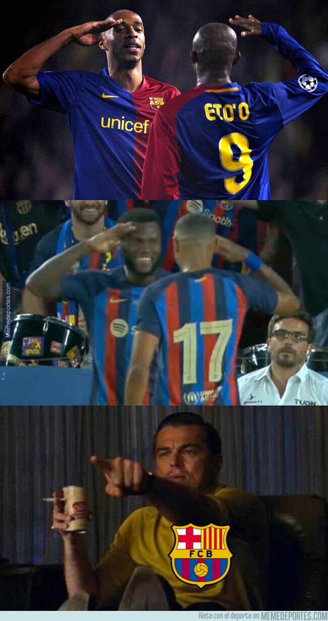 1167348 - Auba y Kessié recrearon el saludo de Henry y Eto'o