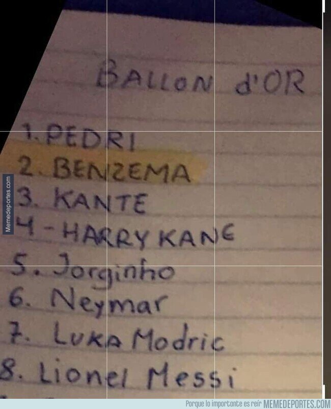 1167408 - Se ha filtrado la lista del Balón de Oro