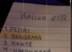 Enlace a Se ha filtrado la lista del Balón de Oro