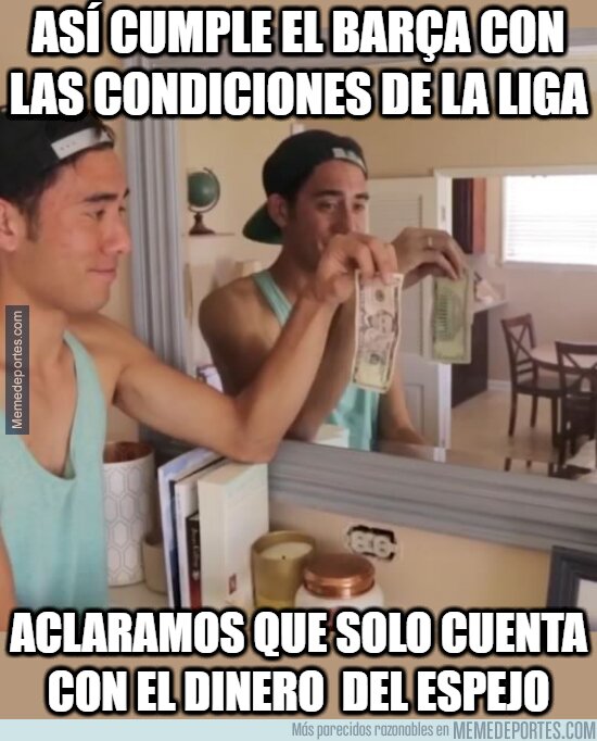 1168602 - Barça, único equipo al que se le permite trabajar con dinero imaginario