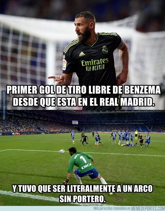 1168787 - Primer gol de tiro libre de Benzema