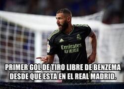 Enlace a Primer gol de tiro libre de Benzema