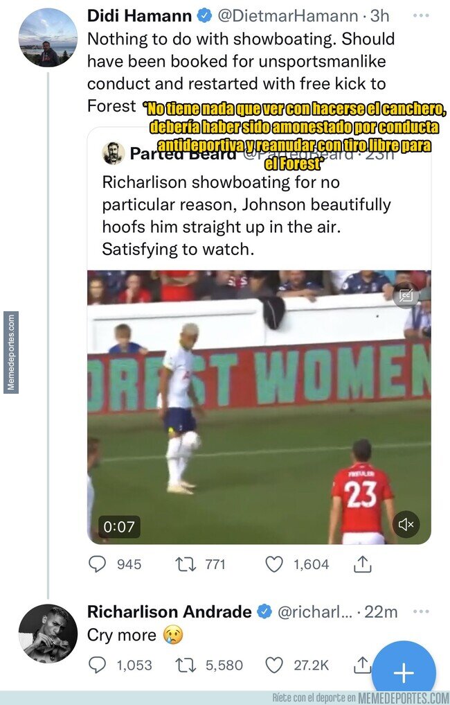 1168794 - Richarlison, sin paciencia para los haters