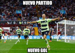 Enlace a Haaland llega a los 10 goles con el City, de momento