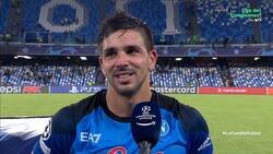 Enlace a La reacción en plena entrevista del hijo de Simeone al gol del Atlético en el 100'