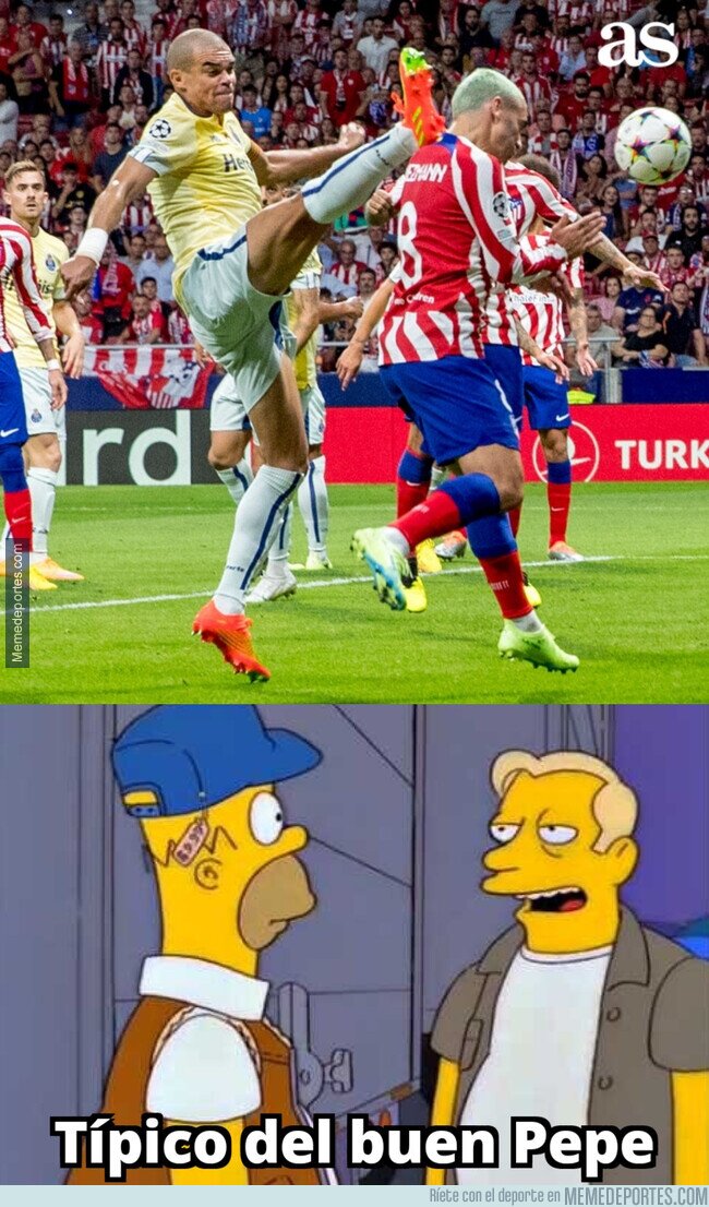 1169644 - La que podría haber líado Pepe en el gol de Griezmann
