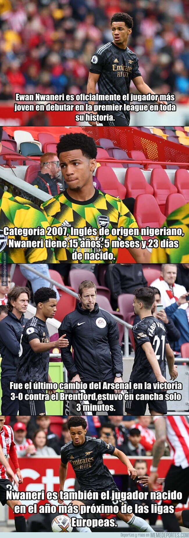 1170347 - Ethan Nwaneri, un adolescente jugando en la Premier