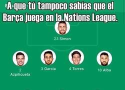 Enlace a Nuevo núcleo culé en la selección