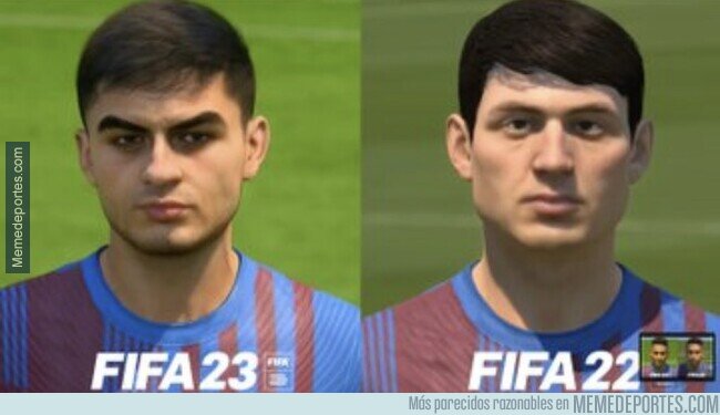 1170844 - Que bueno que el nuevo FIFA por fin hizo la cara de Pedri y ya no tienen que usar el modelo de Maguire