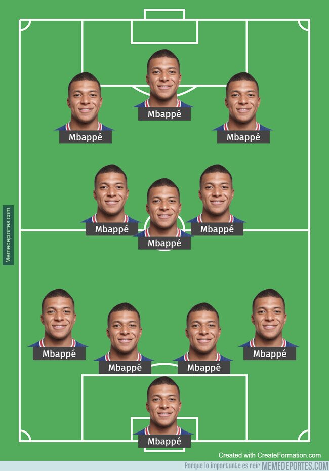 1171051 - Mbappé acaba de revelar su 11 ideal preferido. Tremendo
