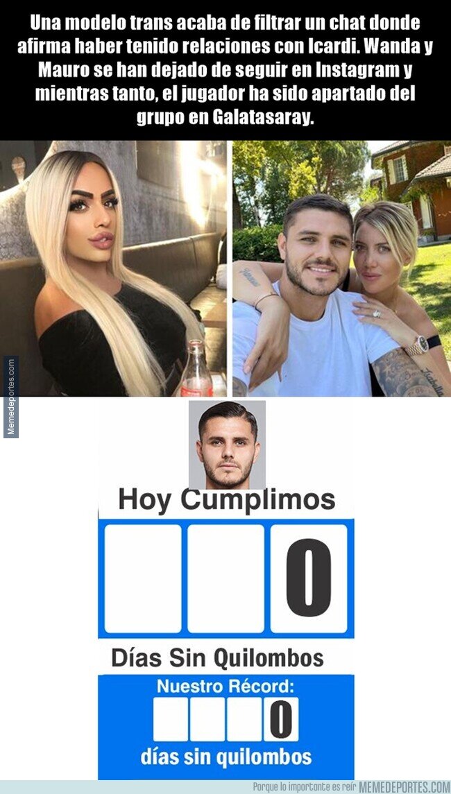 1171059 - La vida de Icardi es una condenada telenovela