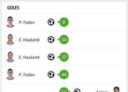 Enlace a Así se ve un doble hattrick