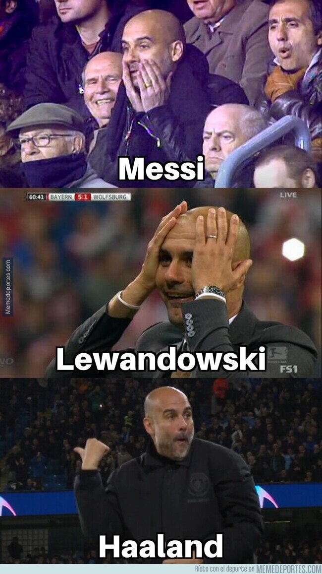1171407 - Guardiola reaccionando a los mejores atacantes que ha tenido