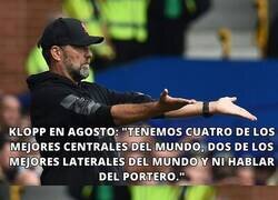 Enlace a Klopp cambiando el discurso dependiendo los resultados de su equipo