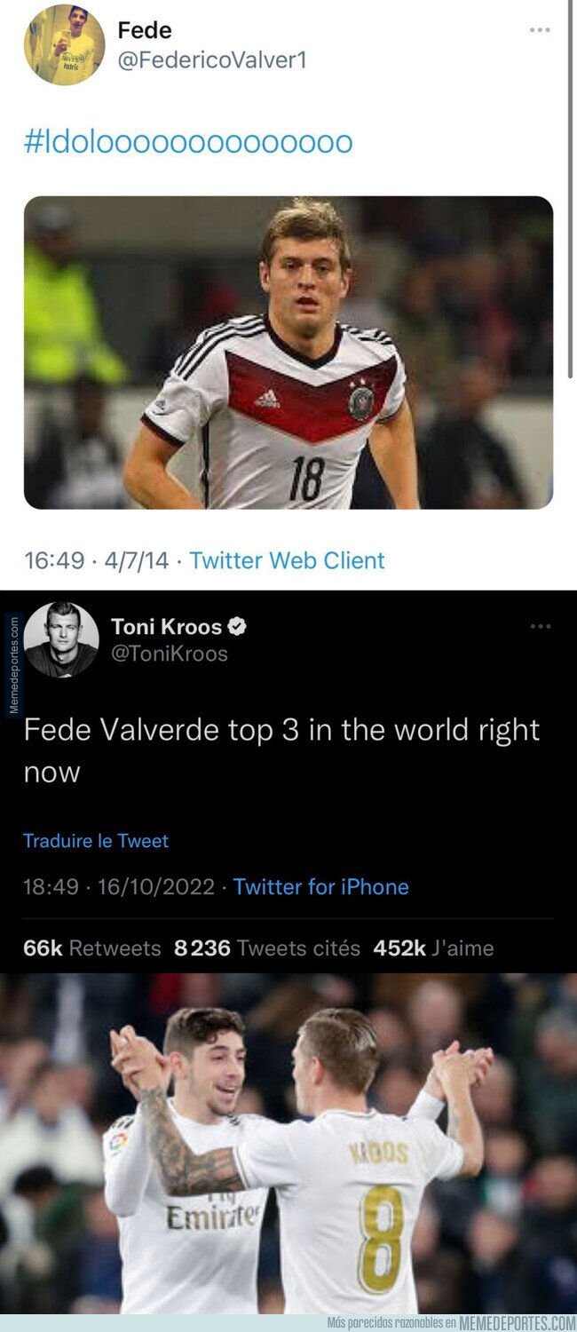 1172401 - Imagina ser compañero de tu ídolo y que te reconozca como uno de los mejores