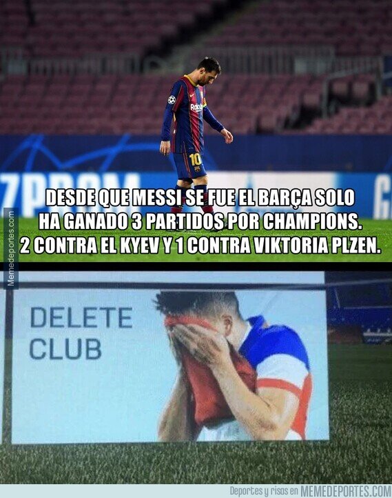 1173152 - Messi dejó el equipo a la intemperie.