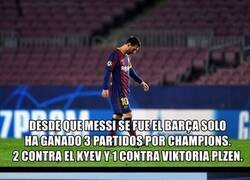 Enlace a Messi dejó el equipo a la intemperie.