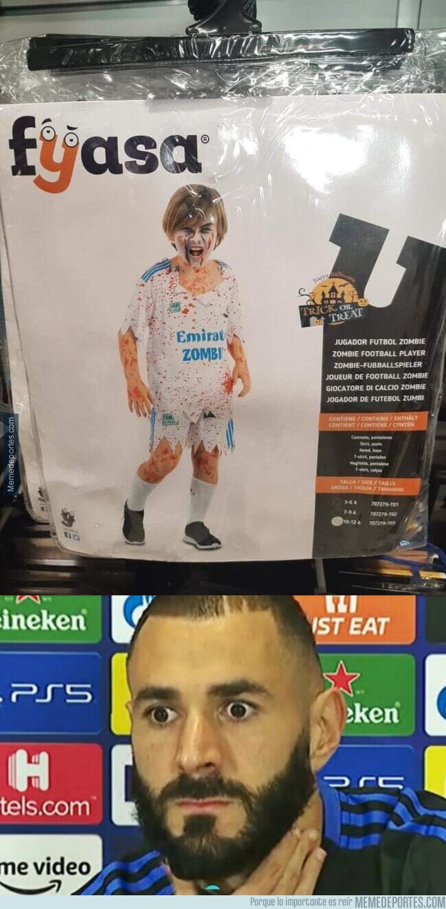 1173430 - ¿Disfraz de jugador del Madrid Zombi?