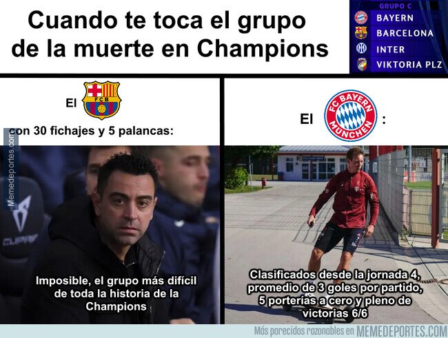 1173466 - Diferencias como afrontar grupo difícil de Champions