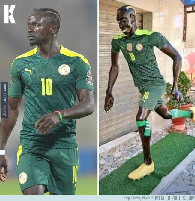 1173721 - La figura de Mané que crearon en Senegal. Captó su carisma, eso sí.