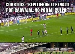 Enlace a La autocrítica de Courtois es el sextete del Madrid