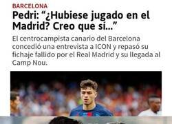 Enlace a Otra vez Pedri hablando de cuando lo rechazó el Madrid