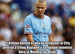 Enlace a El humilde club inglés que quiere jugar con Haaland durante el mundial