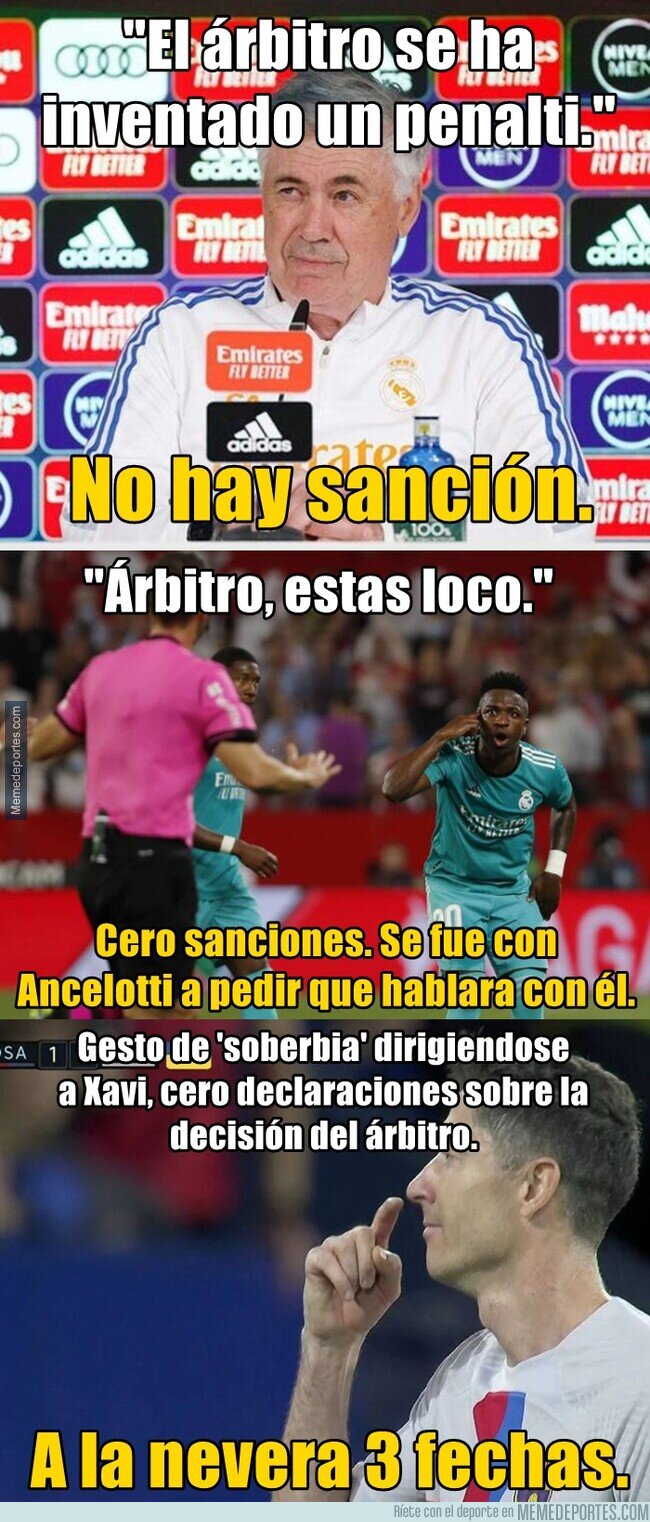 1174396 - El doble rasero que hay en LaLiga a la hora de sancionar depende si eres del Barça o Real Madrid