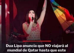 Enlace a Dua Lipa no va a Qatar, de momento...