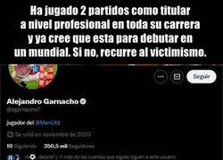 Enlace a Garnacho quiere copiar a Cristiano hasta en el victimismo