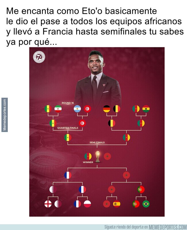 1174517 - Los favoritos de Eto'o para el Mundial es una completa guasa