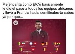 Enlace a Los favoritos de Eto'o para el Mundial es una completa guasa