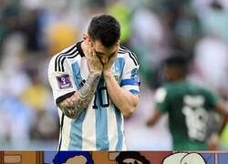 Enlace a Messi cabizbajo con su selección, qué novedad...