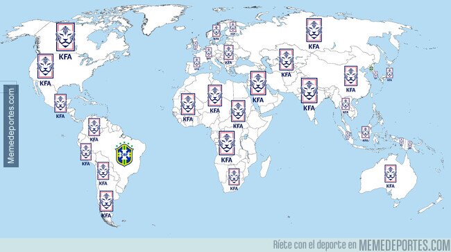 1175761 - El mundo con el Corea del Sur - Brasil