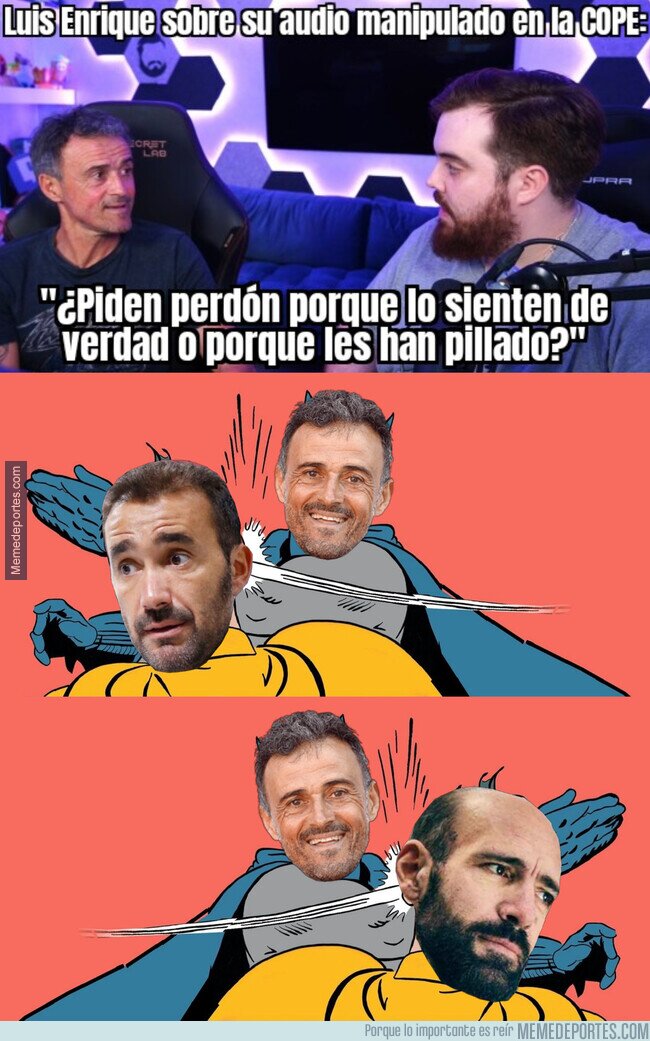 1176403 - El zasca de Luis Enrique a Castaño y Alcalá