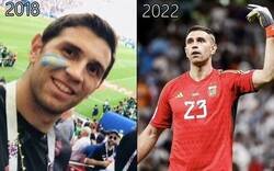 Enlace a El Dibu hace 4 años acompañando a su selección como un fanático más