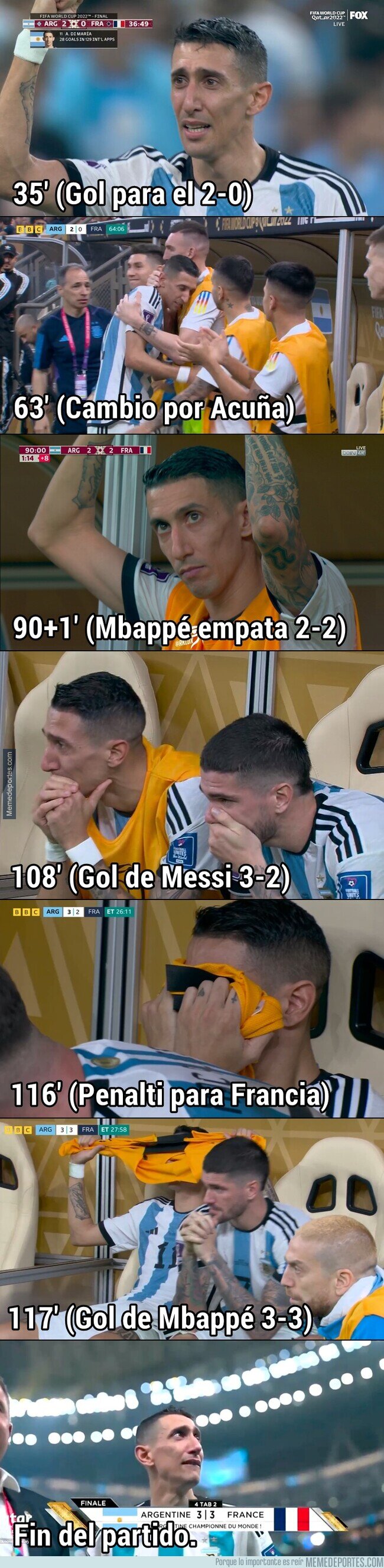 1177150 - Ningún jugador argentino vivió el partido como Di María
