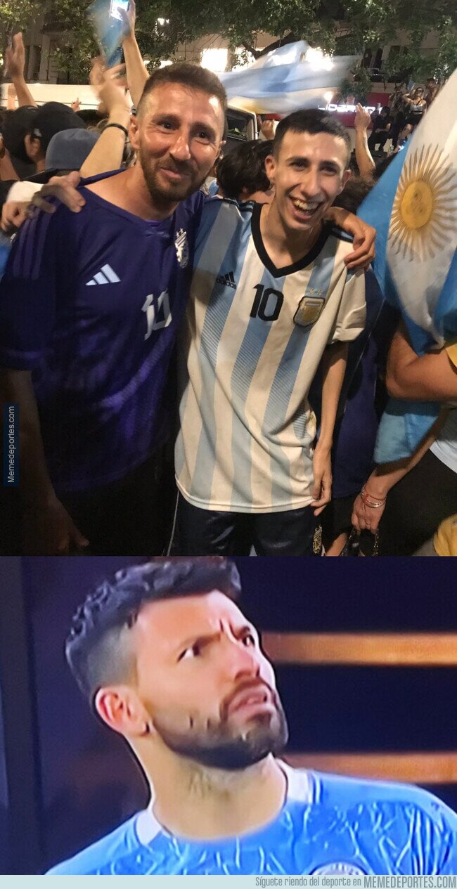 1177205 - ¿Qué hacían Messi y Di María celebrando con la gente?