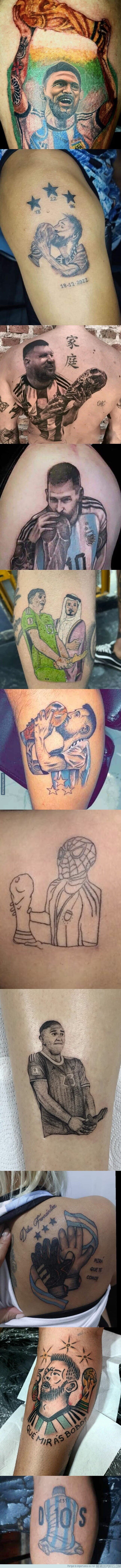 1177367 - A los tatuadores amateurs también les fue bien con el mundial