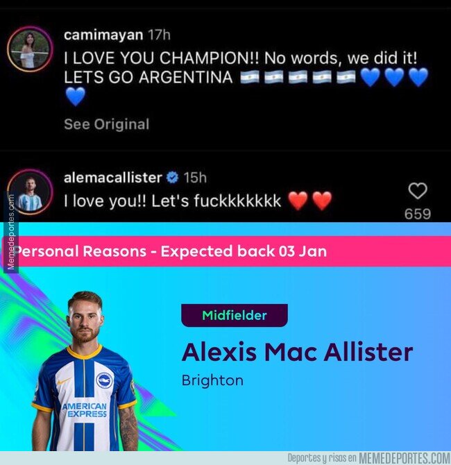 1177473 - MacAllister, 3 días de baja por 'motivos personales'. Que le vaya bien