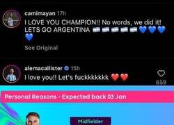 Enlace a MacAllister, 3 días de baja por 'motivos personales'. Que le vaya bien