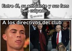 Enlace a Todos los chivos expiatorios que ha gastado Cristiano para evitar cualquier responsabilidad.