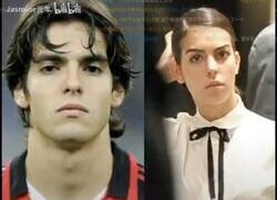 Enlace a En la farándula China afirman que Cristiano se enroló con Georgina porque se parece a Kaka'... y pues encaja.