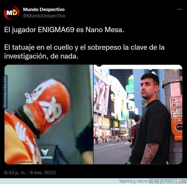 1178394 - Desvelan definitivamente quien era el jugador Enigma69 de la Kings League