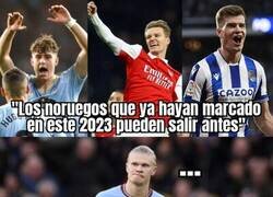 Enlace a Haaland no empezó del todo fino este año