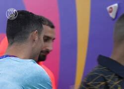 Enlace a Así fue el primer reencuentro en años de CR7 y Messi