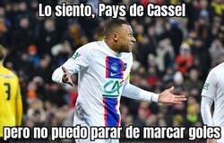Enlace a A Mbappé se le caían los tantos