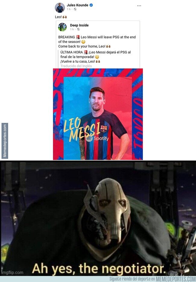 1179590 - Como Koundé convenza a Messi de jugar en el Barça, le toca un 15% del traspaso